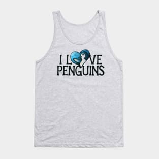 I Love Penguins Tank Top